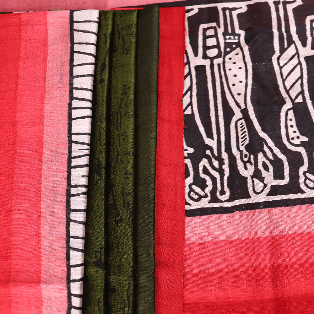 Handloom Sambalpuri Tusser Saree Handloom Saree_Tussser Silk Priyadarshini Handloom 