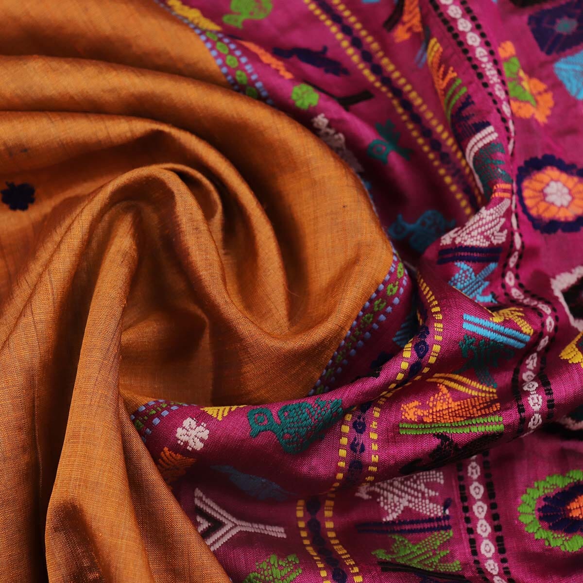 Handloom Sambalpuri Tusser Saree Handloom Saree_Tussser Silk Priyadarshini Handloom 