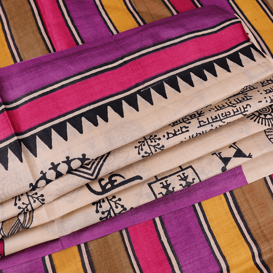 Handloom Sambalpuri Tusser Saree Handloom Saree_Tussser Silk Priyadarshini Handloom 