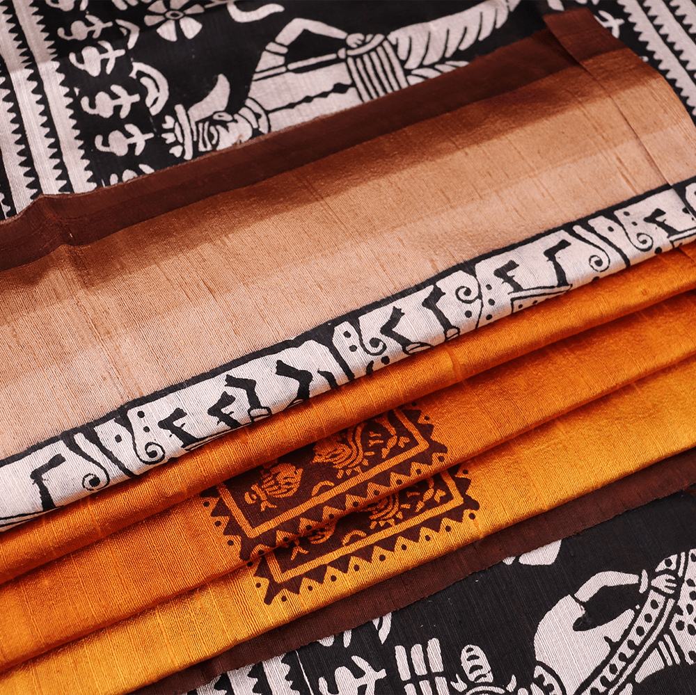 Handloom Sambalpuri Tusser Saree Handloom Saree_Tussser Silk Priyadarshini Handloom 