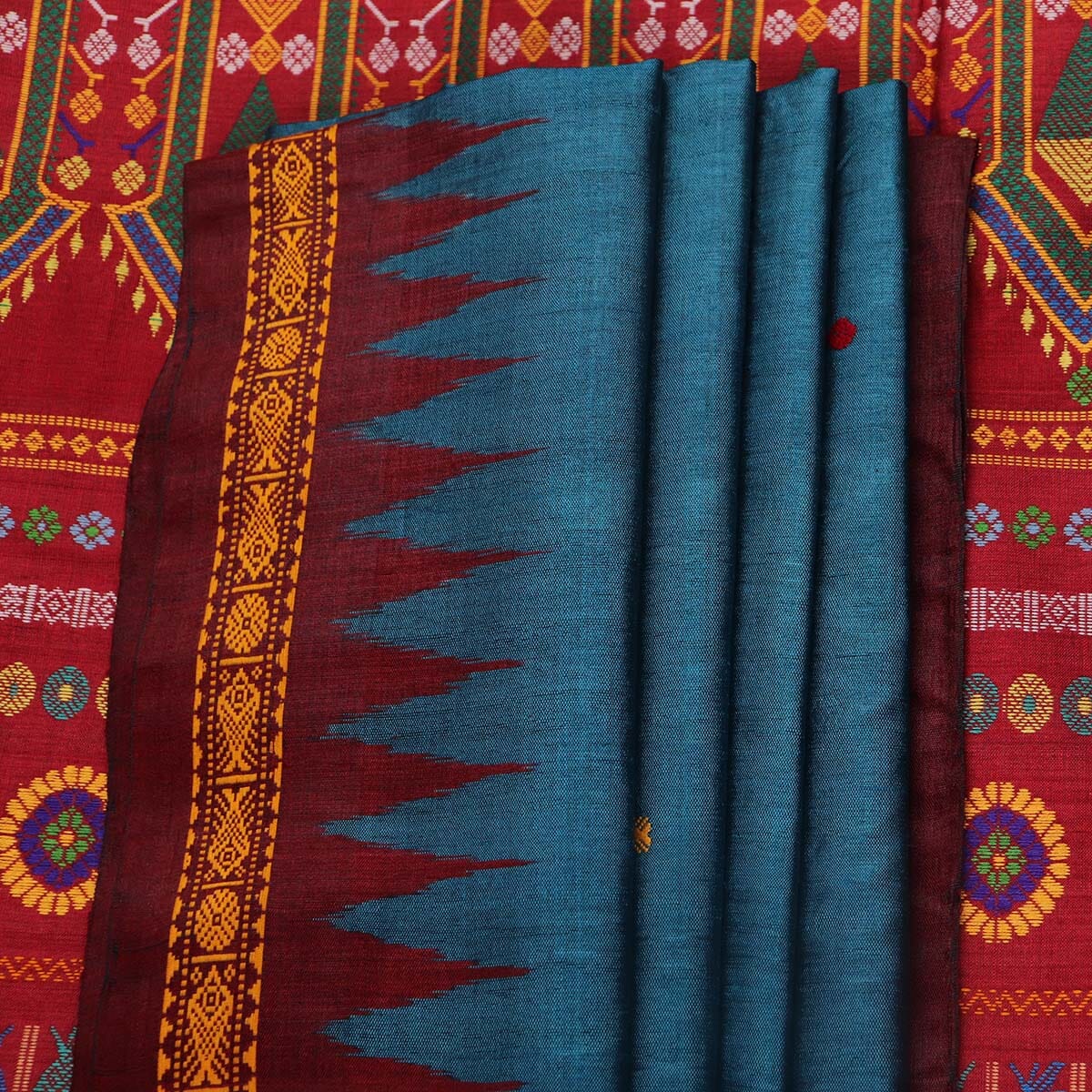 Handloom Sambalpuri Tusser Saree Handloom Saree_Tussser Silk Priyadarshini Handloom 