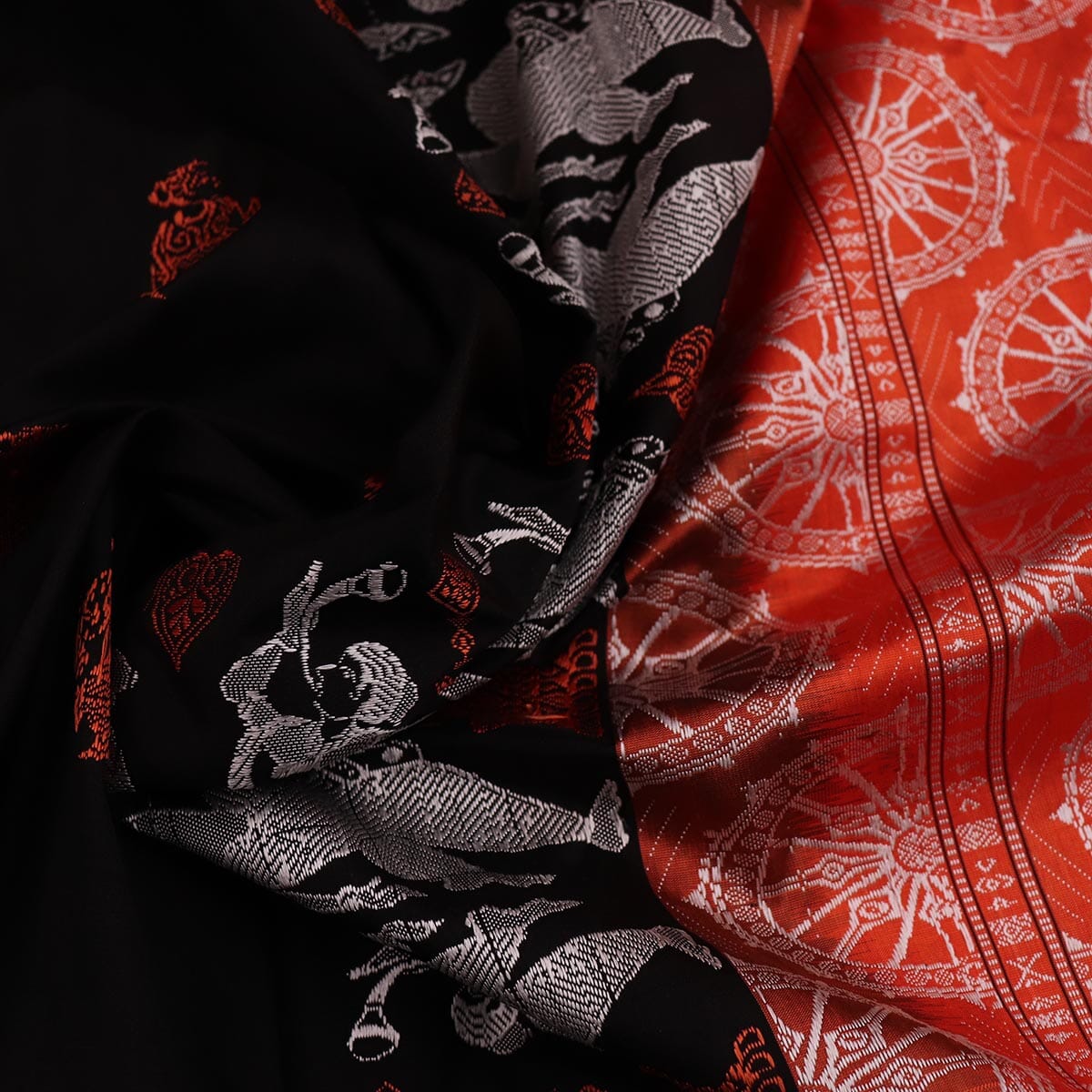 Handloom Silk Bomkai Saree Handloom Saree_Bomkai Silk Priyadarshini Handloom 