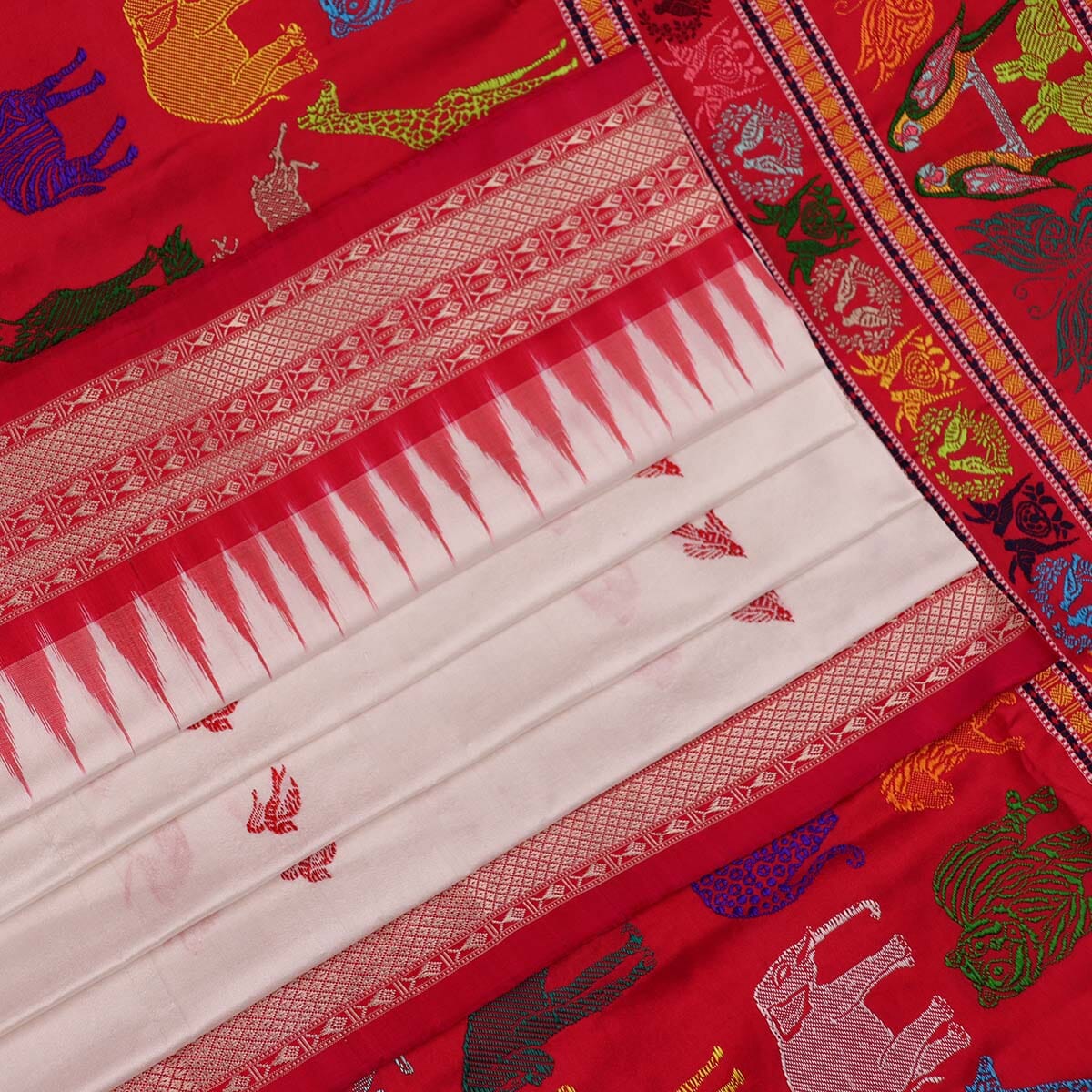 Handloom Silk Bomkai Saree Handloom Saree_Bomkai Silk Priyadarshini Handloom 