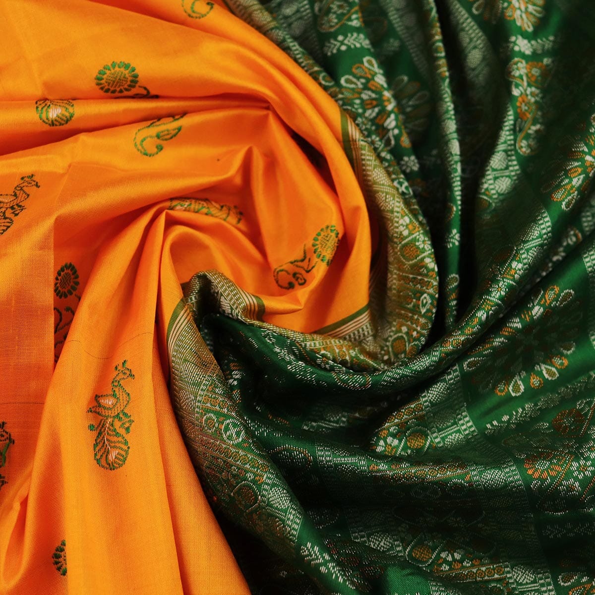 Handloom Silk Bomkai Saree Handloom Saree_Bomkai Silk Priyadarshini Handloom 