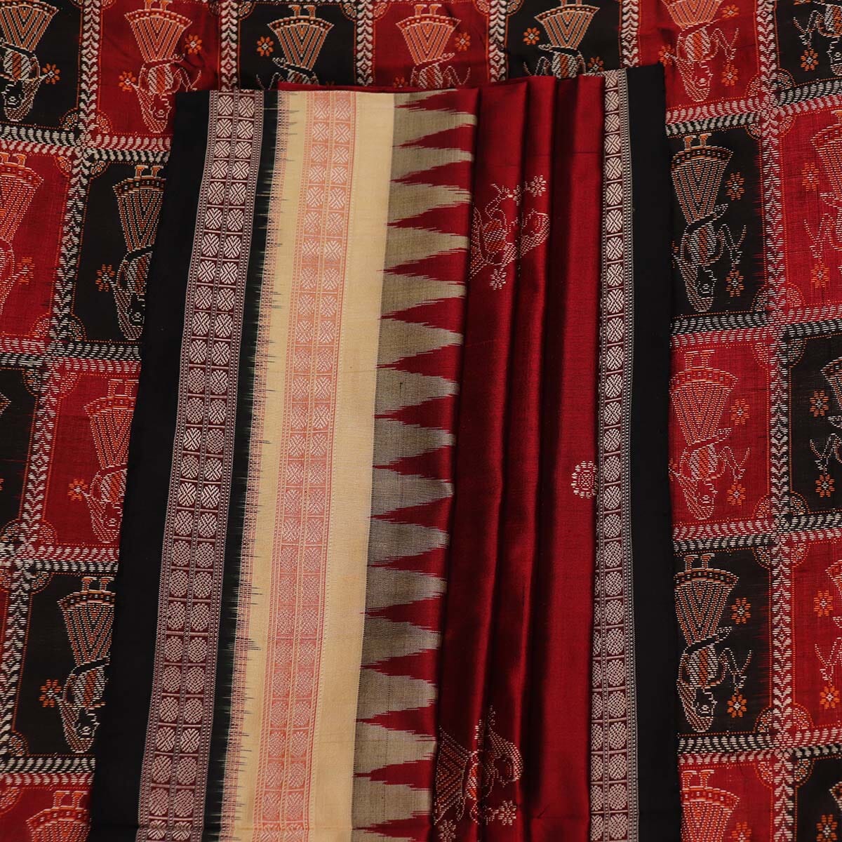 Handloom Silk Bomkai Saree Handloom Saree_Bomkai Silk Priyadarshini Handloom 
