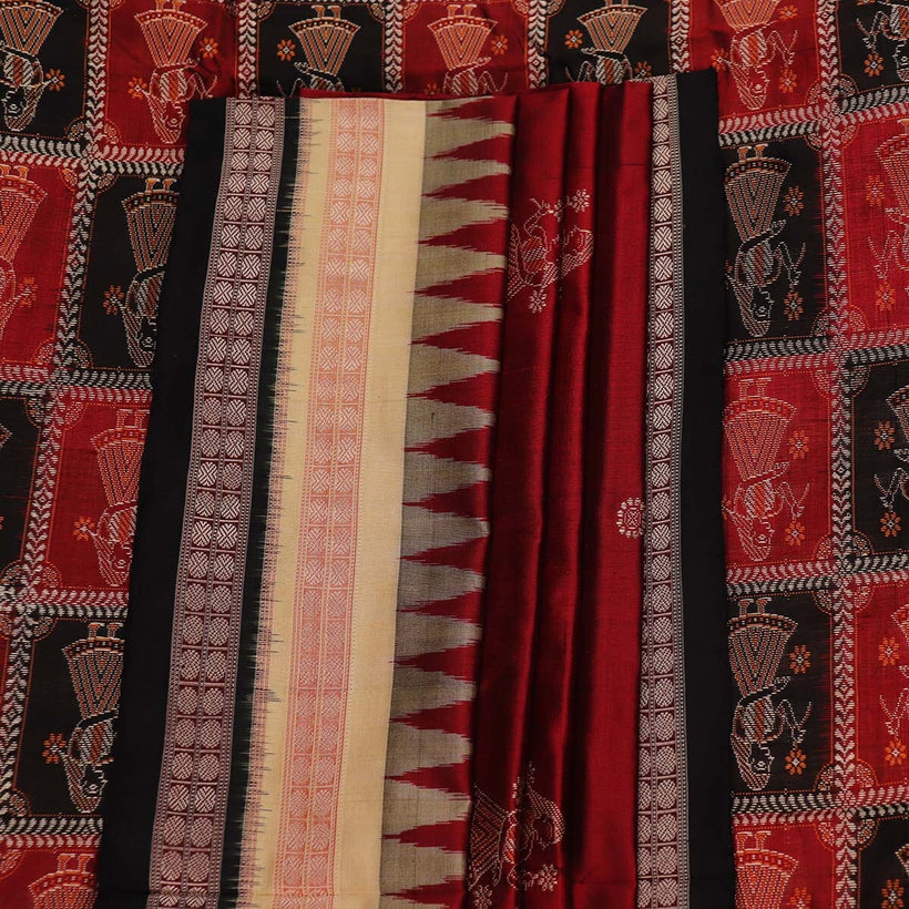 Bomkai weave detail