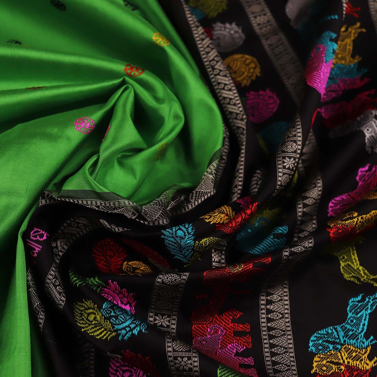Handloom Silk Bomkai Saree Handloom Saree_Bomkai Silk Priyadarshini Handloom 