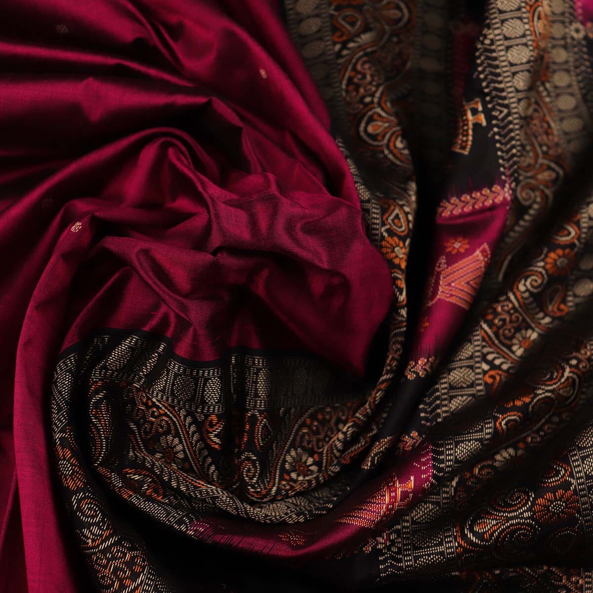 Handloom Silk Bomkai Saree Handloom Saree_Bomkai Silk Priyadarshini Handloom 
