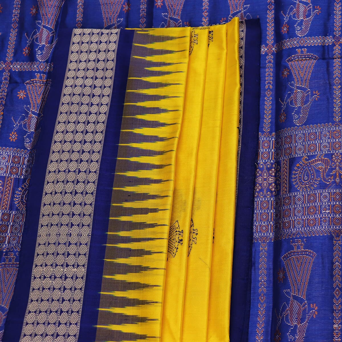 Handloom Silk Bomkai Saree Handloom Saree_Bomkai Silk Priyadarshini Handloom 