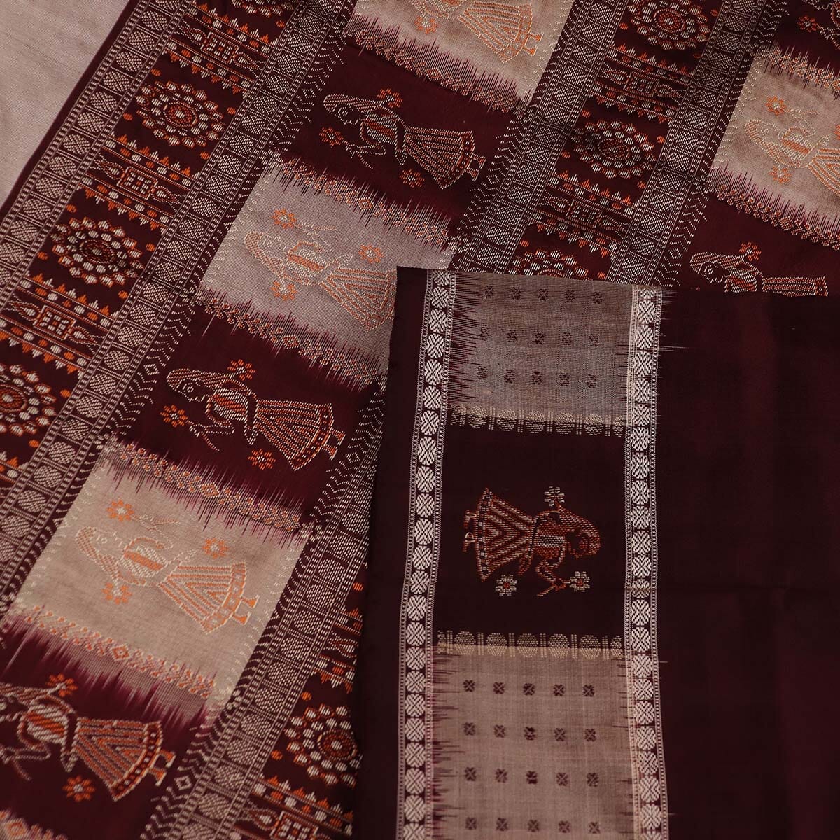 Handloom Silk Bomkai Saree Handloom Saree_Bomkai Silk Priyadarshini Handloom 