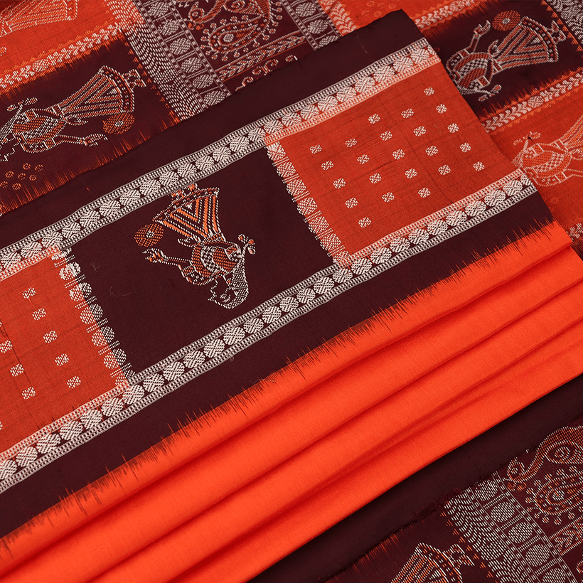 Bomkai weave detail