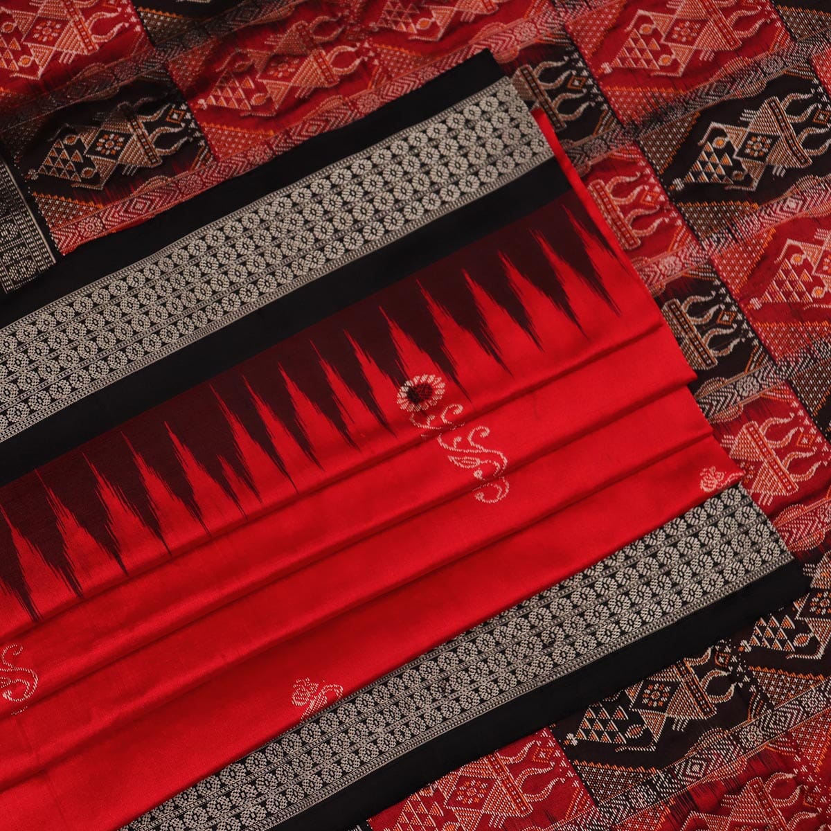 Handloom Silk Bomkai Saree Handloom Saree_Bomkai Silk Priyadarshini Handloom 