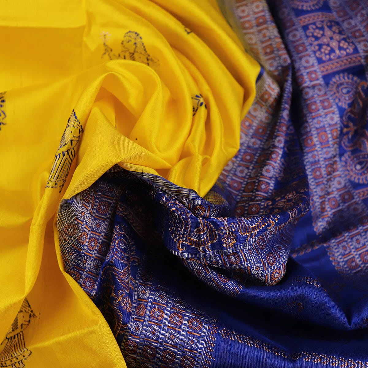 Handloom Silk Bomkai Saree Handloom Saree_Bomkai Silk Priyadarshini Handloom 