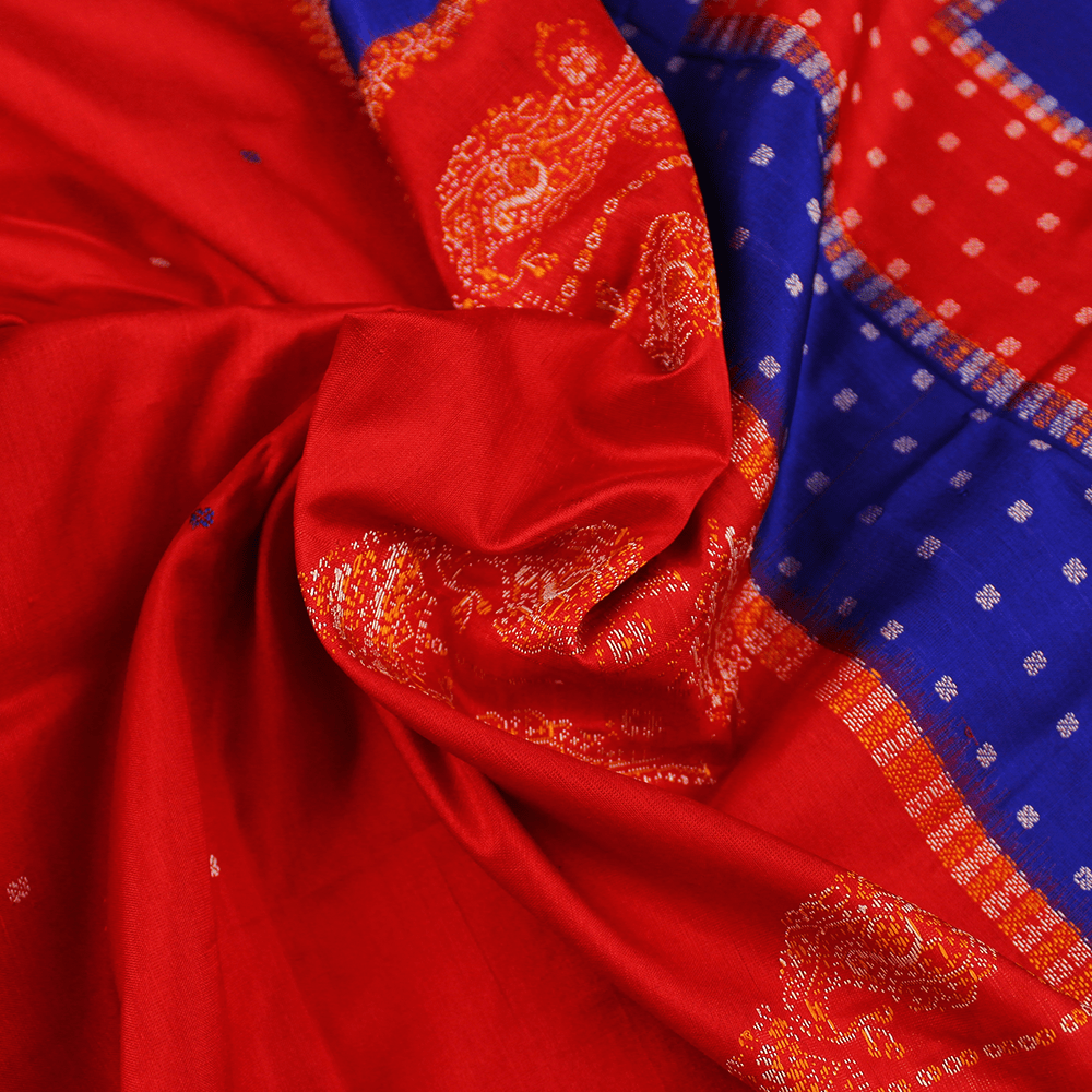 Handloom Silk Bomkai Saree Handloom Saree_Bomkai Silk Priyadarshini Handloom 