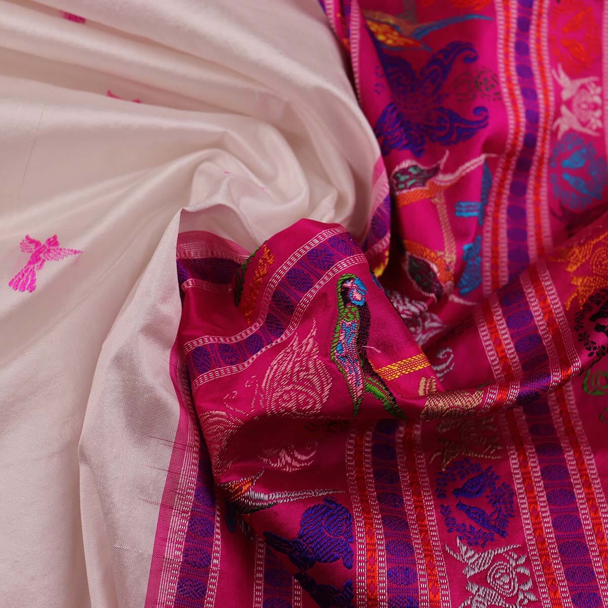 Handloom Silk Bomkai Saree Handloom Saree_Bomkai Silk Priyadarshini Handloom 