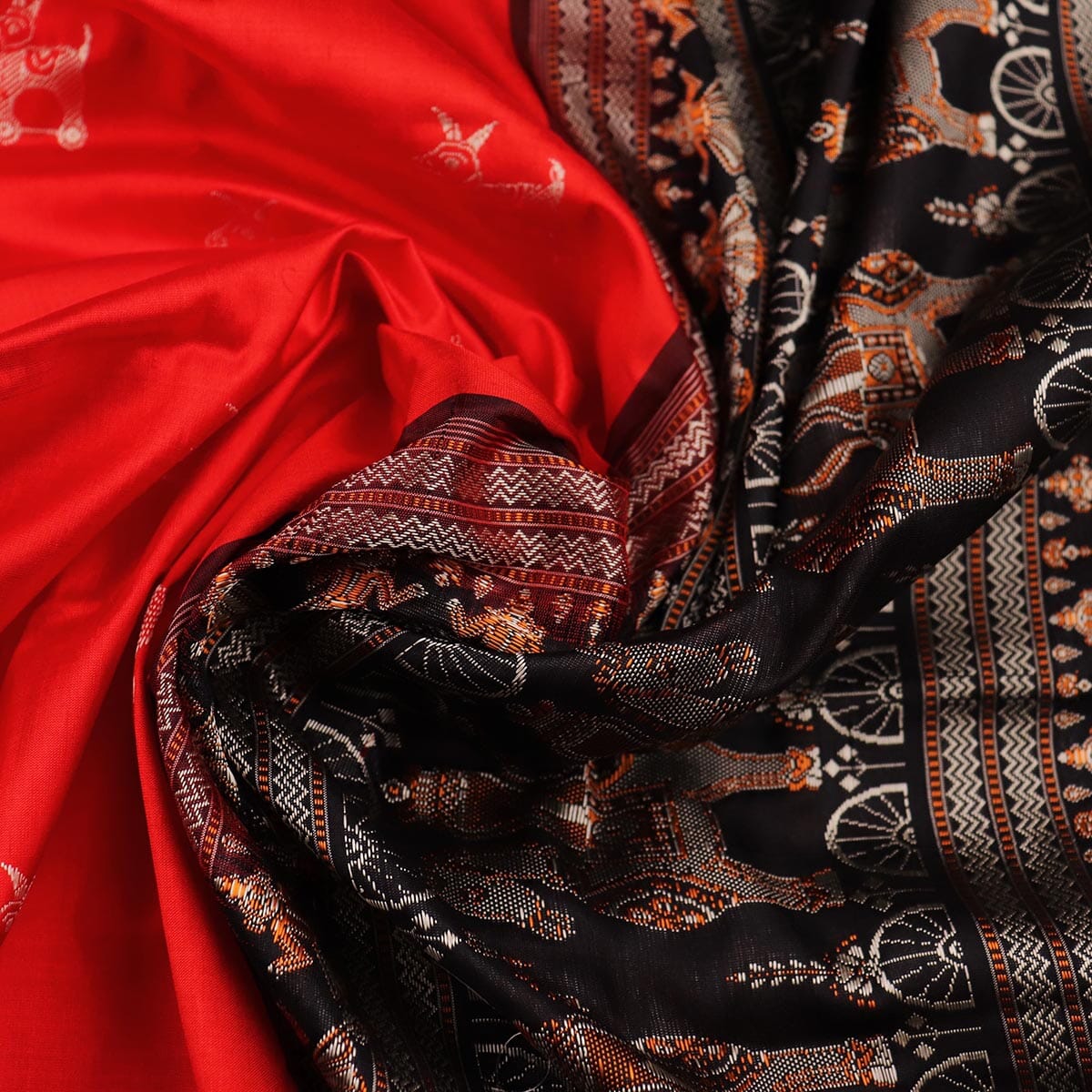 Handloom Silk Bomkai Saree Handloom Saree_Bomkai Silk Priyadarshini Handloom 