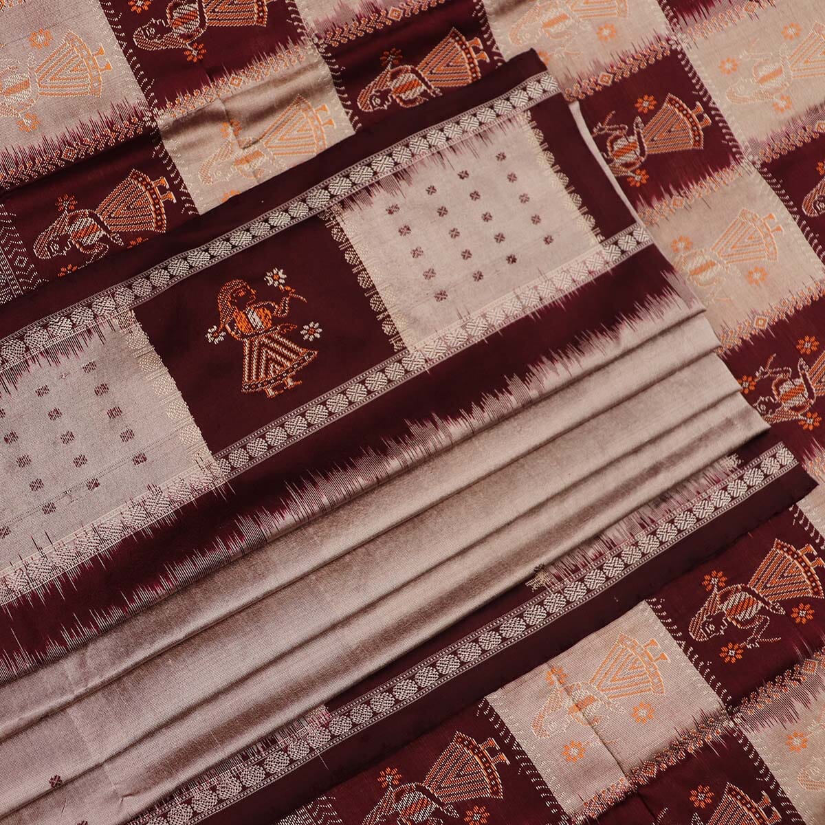 Handloom Silk Bomkai Saree Handloom Saree_Bomkai Silk Priyadarshini Handloom 