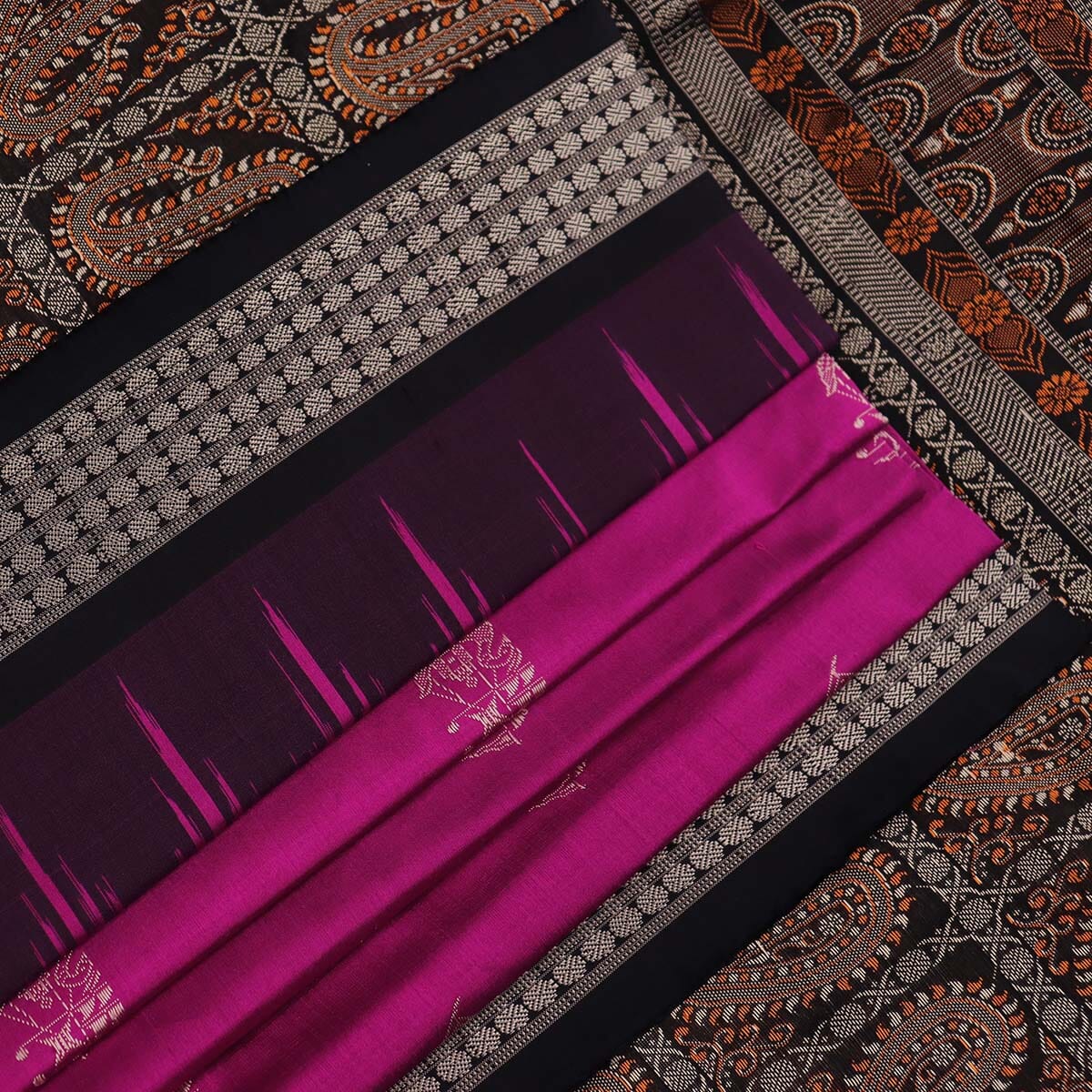 Handloom Silk Bomkai Saree Handloom Saree_Bomkai Silk Priyadarshini Handloom 
