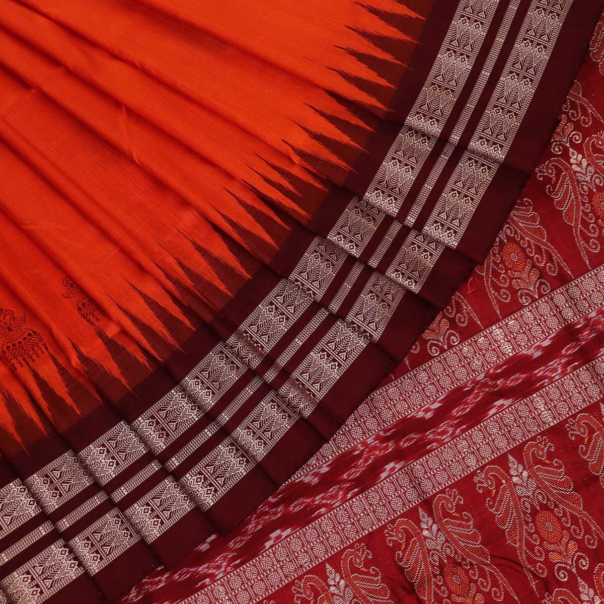 Handloom Silk Bomkai Saree Handloom Saree_Bomkai Silk Priyadarshini Handloom 
