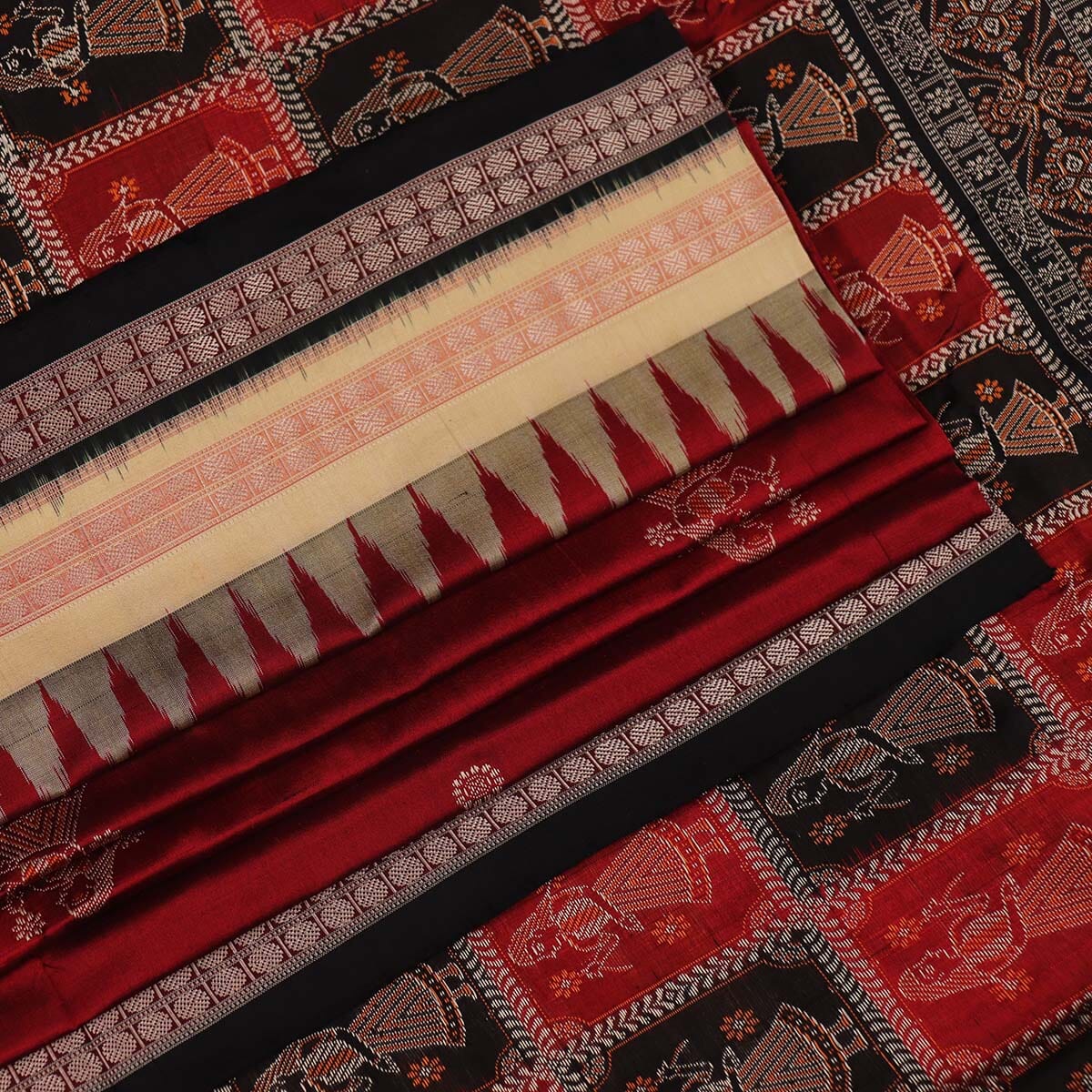 Handloom Silk Bomkai Saree Handloom Saree_Bomkai Silk Priyadarshini Handloom 