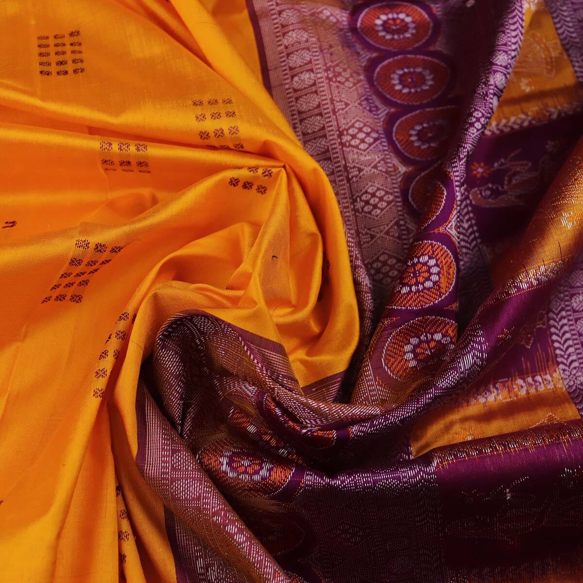 Handloom Silk Bomkai Saree Handloom Saree_Bomkai Silk Priyadarshini Handloom 
