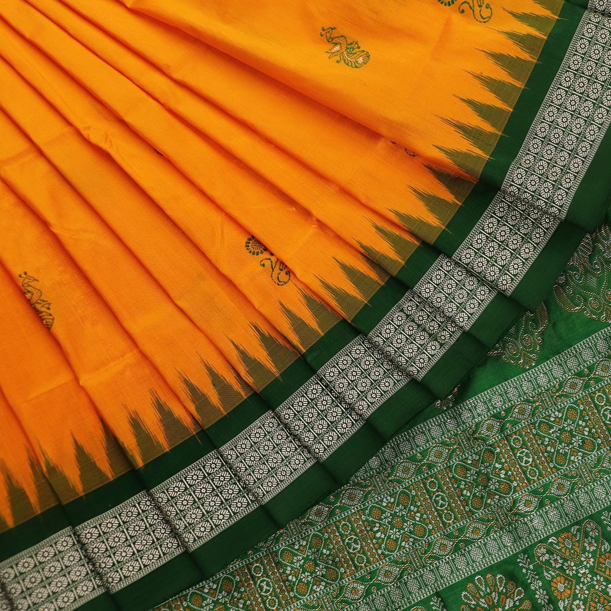 Priyadarshini Handloom, Handwoven Bomkai Silk Saree, Silk Saree, Handloom Saree, Traditional Saree, Indian Saree, Handloom Silk Saree, Ethno-chic Saree.