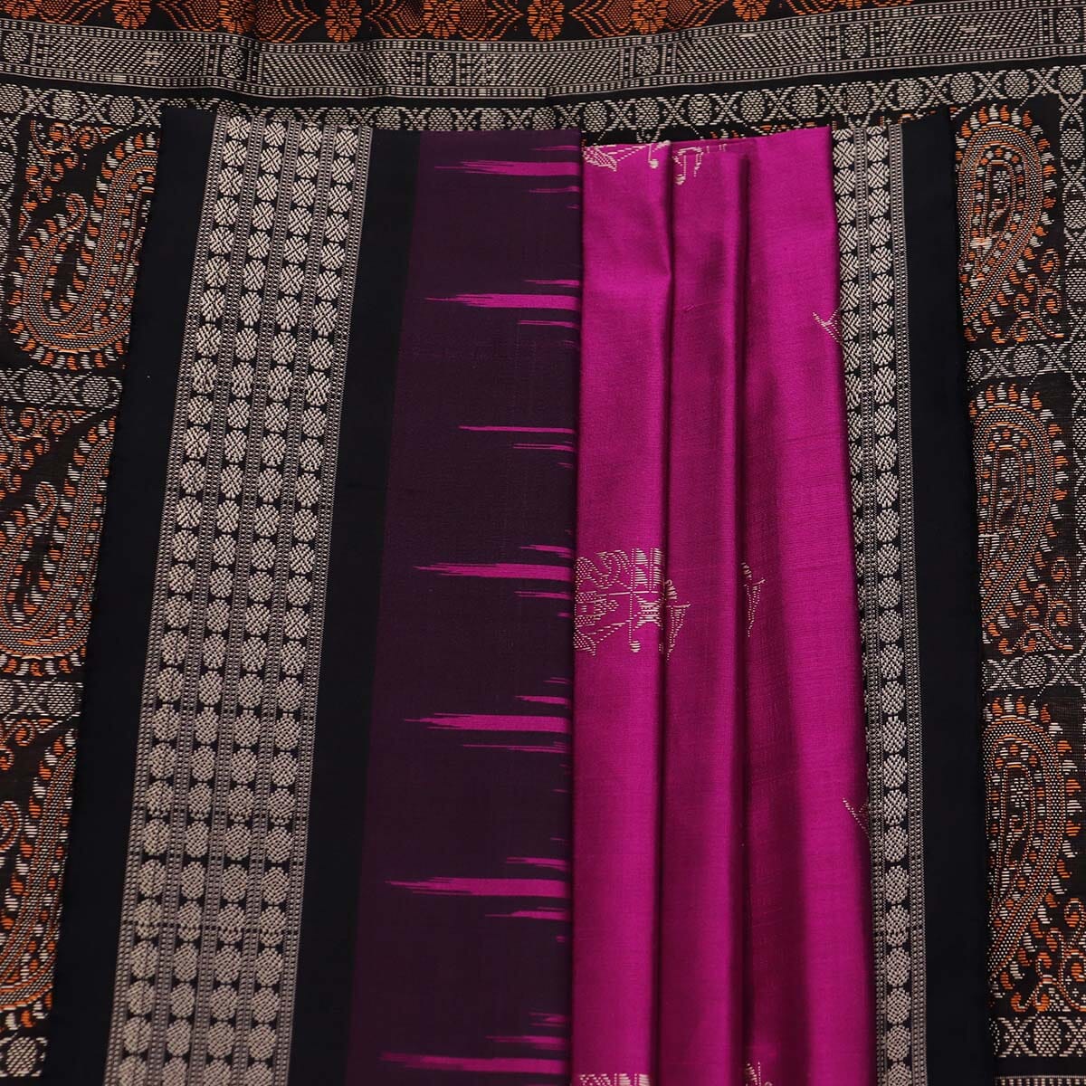 Handloom Silk Bomkai Saree Handloom Saree_Bomkai Silk Priyadarshini Handloom 