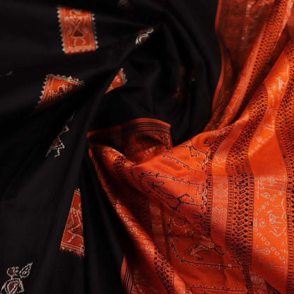 Handloom Silk Bomkai Saree Handloom Saree_Bomkai Silk Priyadarshini Handloom 