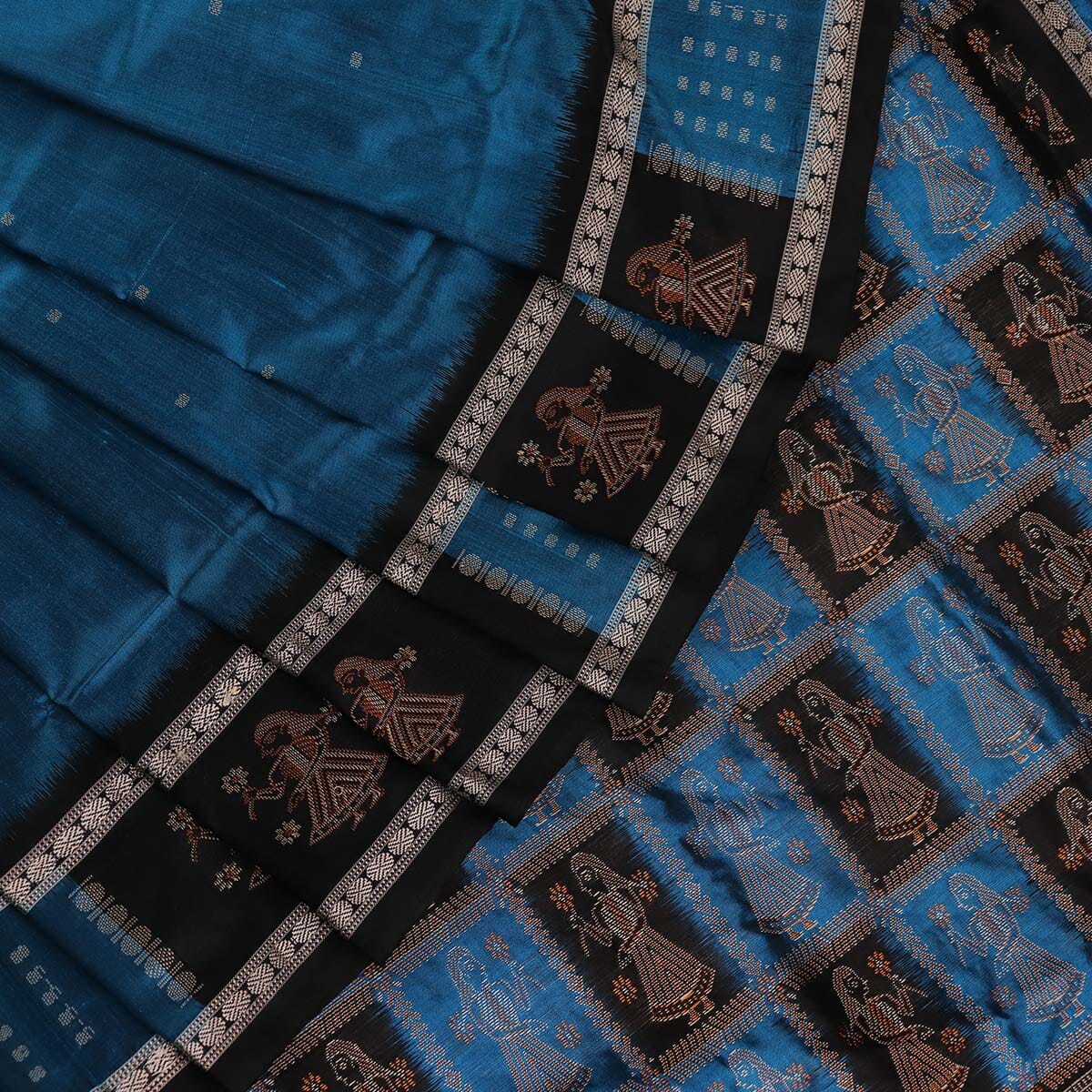 Handloom Silk Bomkai Saree Handloom Saree_Bomkai Silk Priyadarshini Handloom 