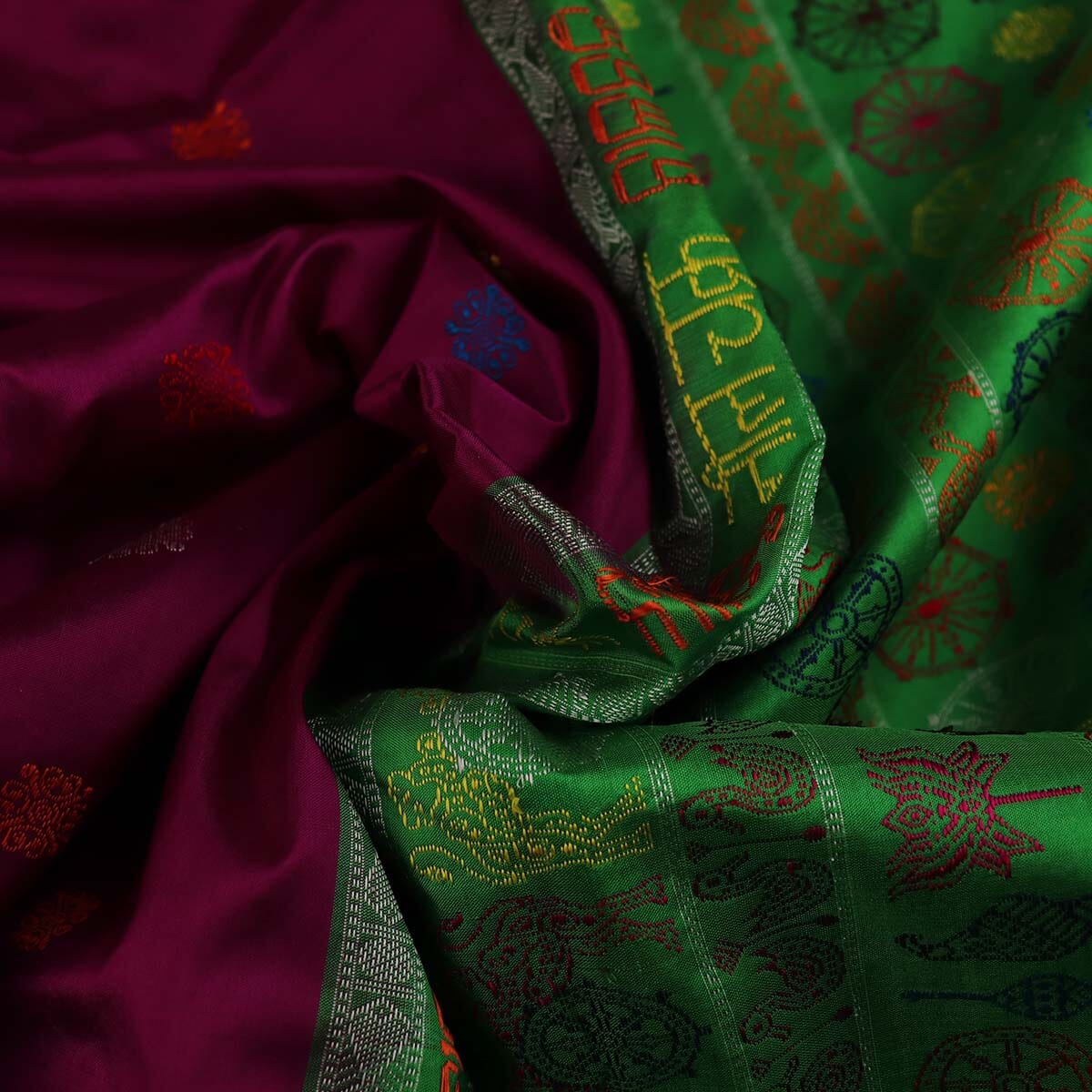 Handloom Silk Bomkai Saree Handloom Saree_Bomkai Silk Priyadarshini Handloom 