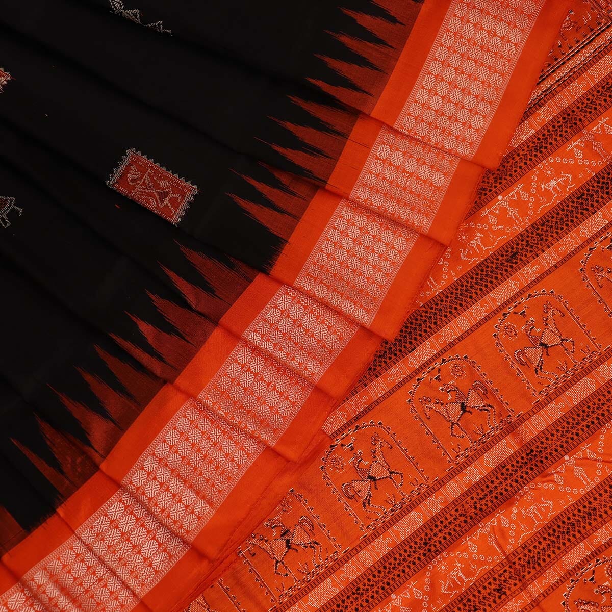 Handloom Silk Bomkai Saree Handloom Saree_Bomkai Silk Priyadarshini Handloom 