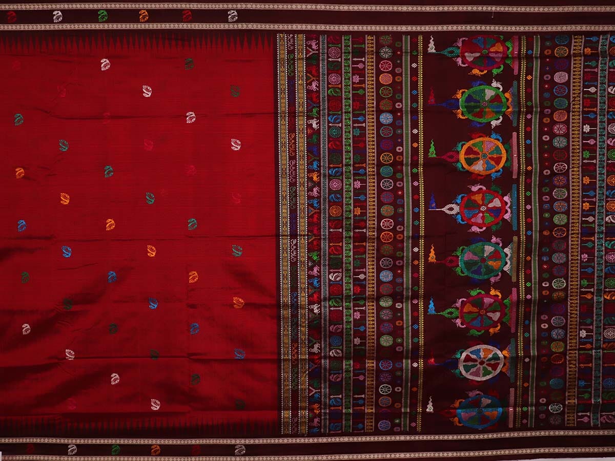 Handloom Silk Bomkai Saree Handloom Saree_Bomkai Silk Priyadarshini Handloom 