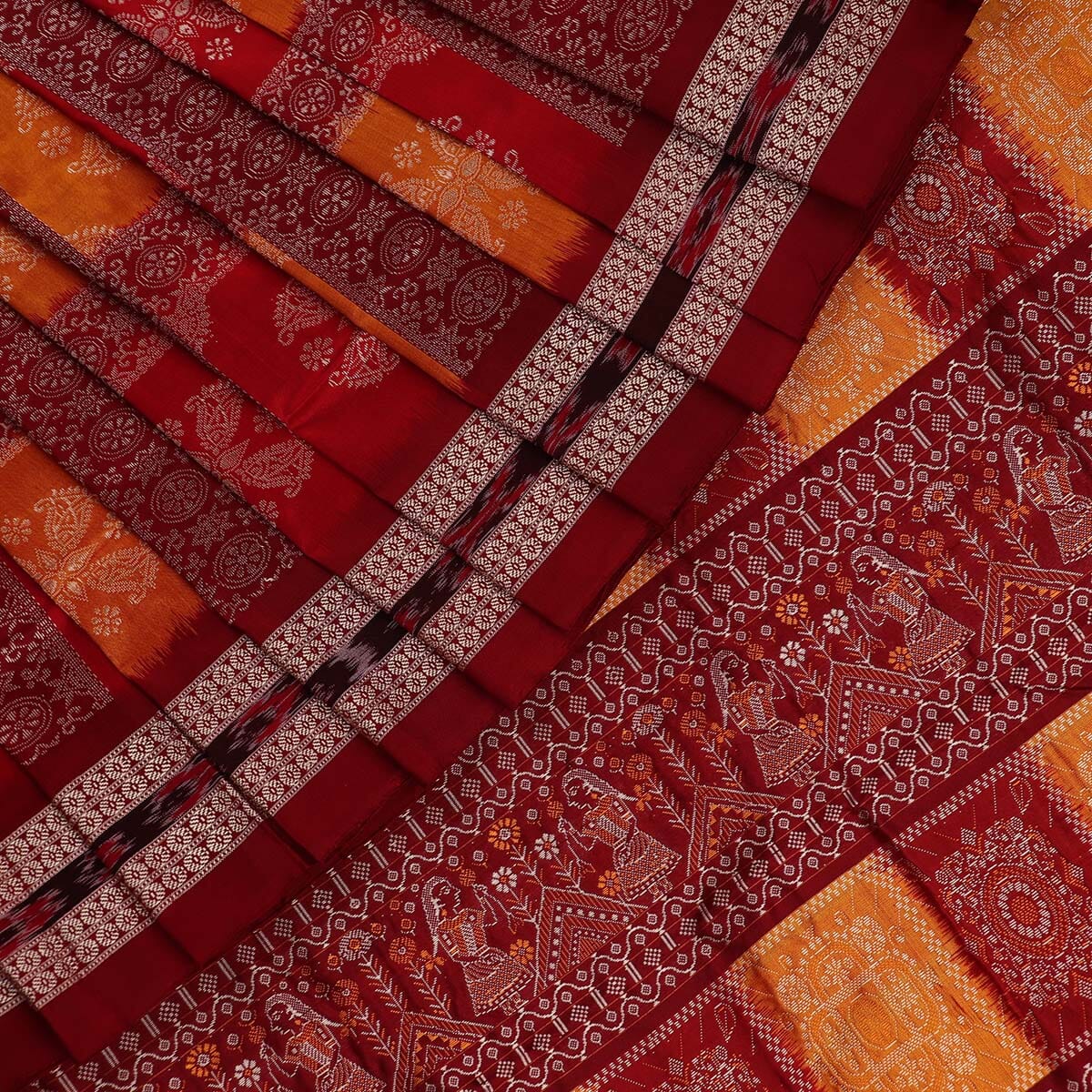 Priyadarshini Handloom, Handwoven Bomkai Silk Saree, Silk Saree, Handloom Saree, Traditional Saree, Indian Saree, Handloom Silk Saree, Ethno-chic Saree.