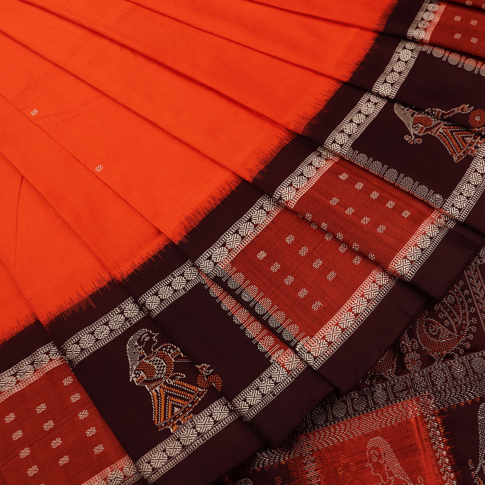 Handloom Silk Bomkai Saree Handloom Saree_Bomkai Silk Priyadarshini Handloom 