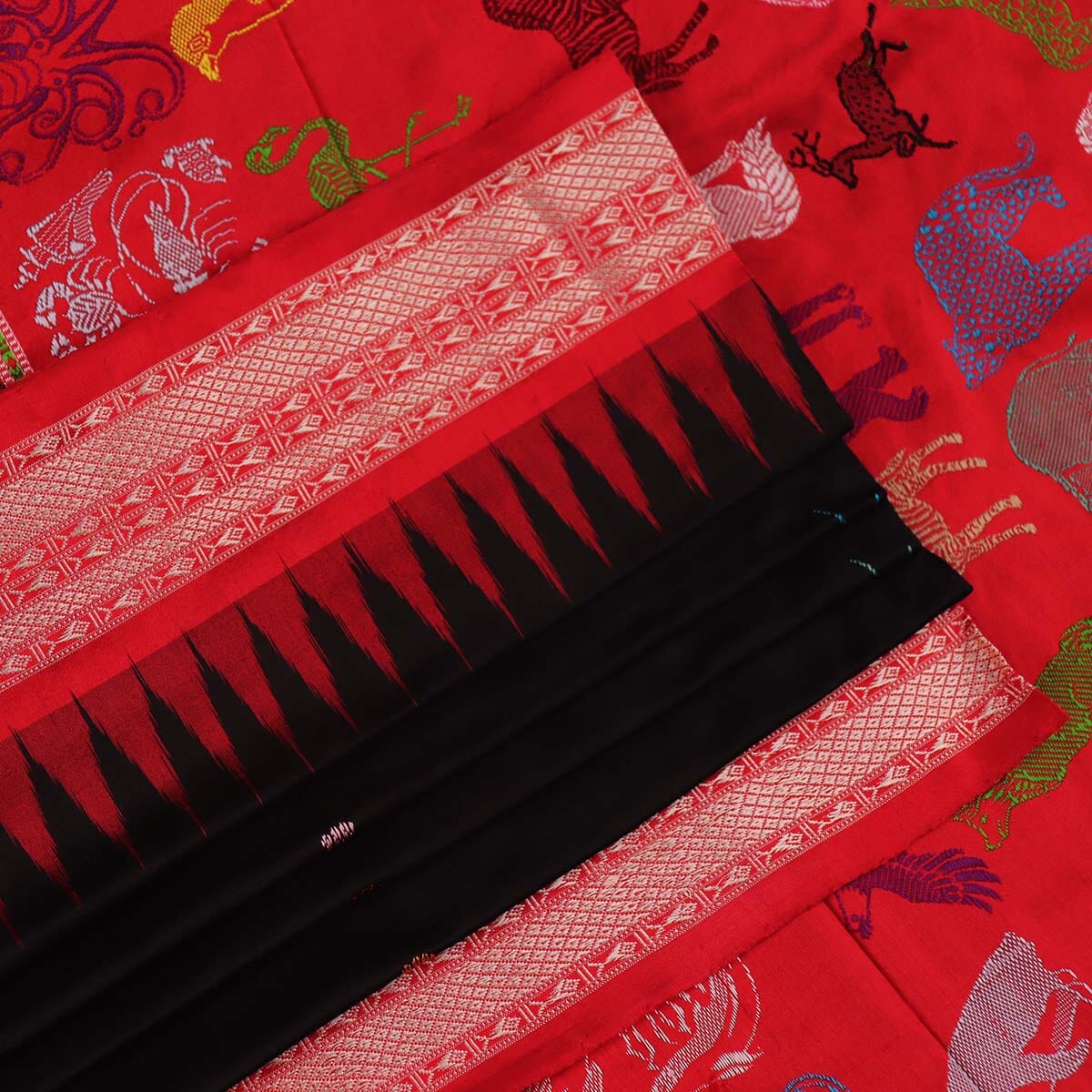 Handloom Silk Bomkai Saree Handloom Saree_Bomkai Silk Priyadarshini Handloom 