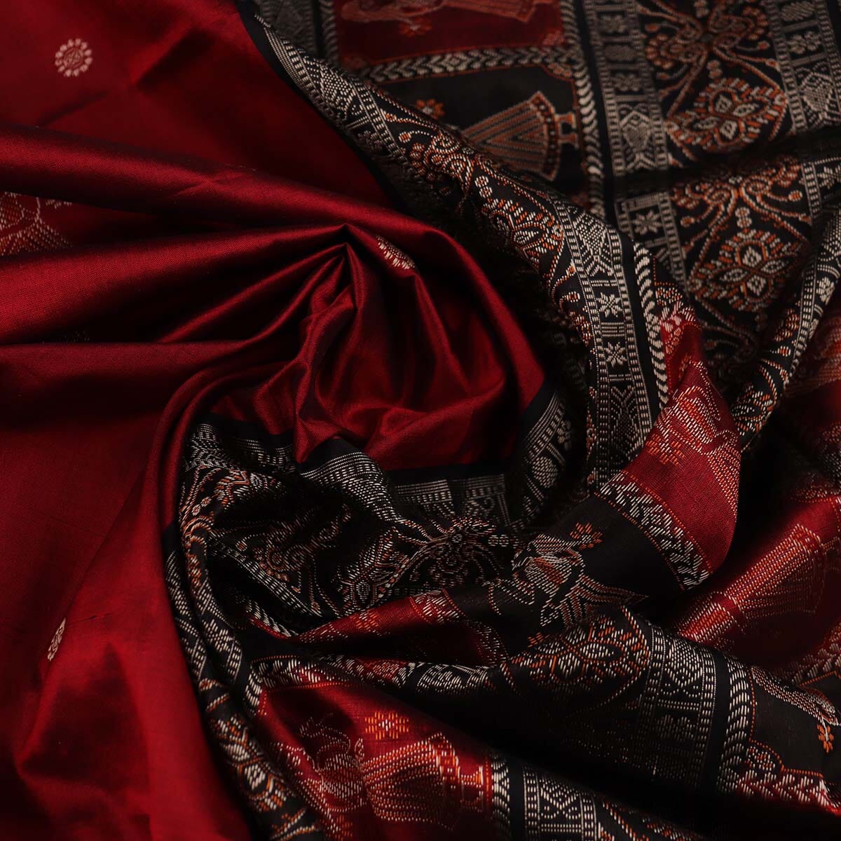 Handloom Silk Bomkai Saree Handloom Saree_Bomkai Silk Priyadarshini Handloom 