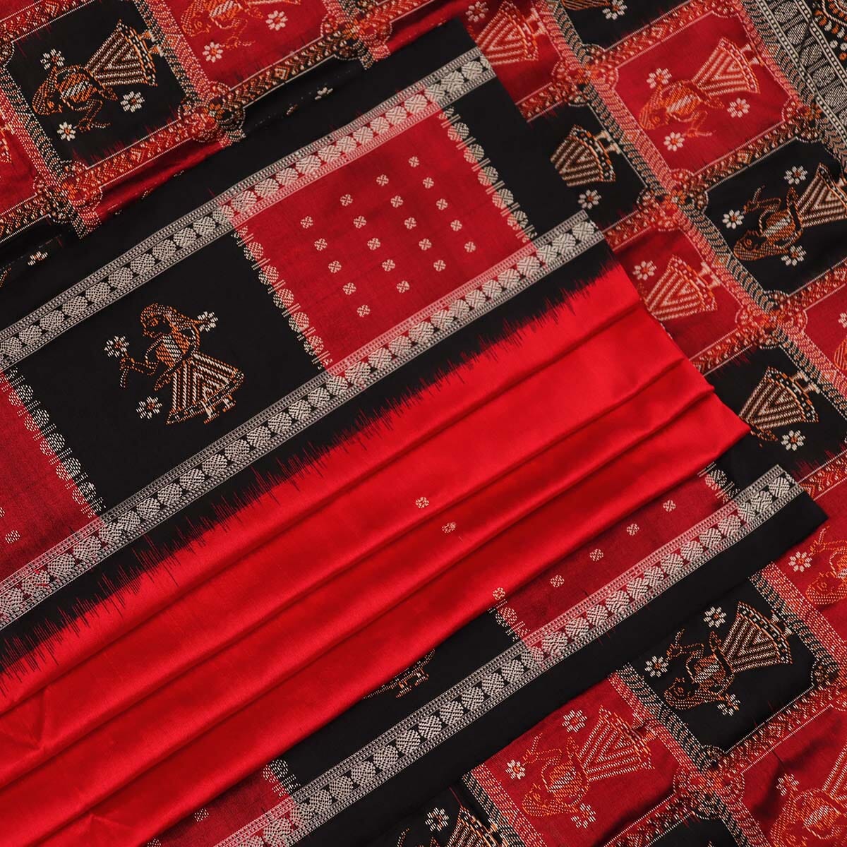 Handloom Silk Bomkai Saree Handloom Saree_Bomkai Silk Priyadarshini Handloom 