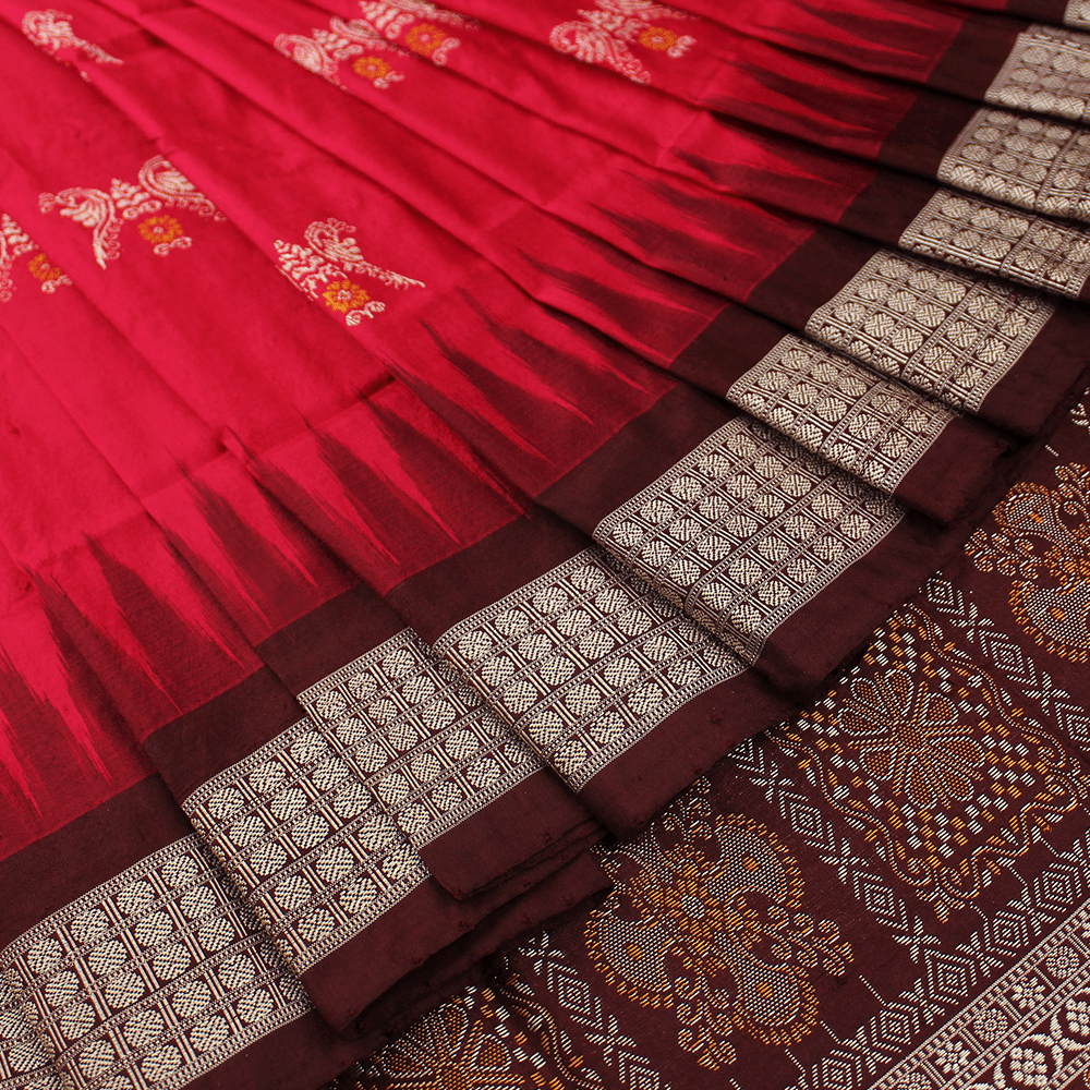 Handloom Silk Bomkai Saree Handloom Saree_Bomkai Silk Priyadarshini Handloom 