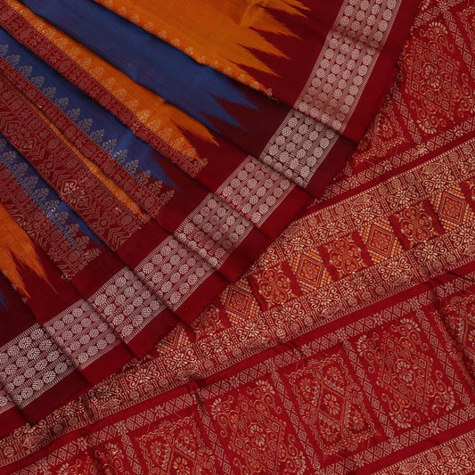 Priyadarshini Handloom, Handwoven Bomkai Silk Saree, Silk Saree, Handloom Saree, Traditional Saree, Indian Saree, Handloom Silk Saree, Ethno-chic Saree.