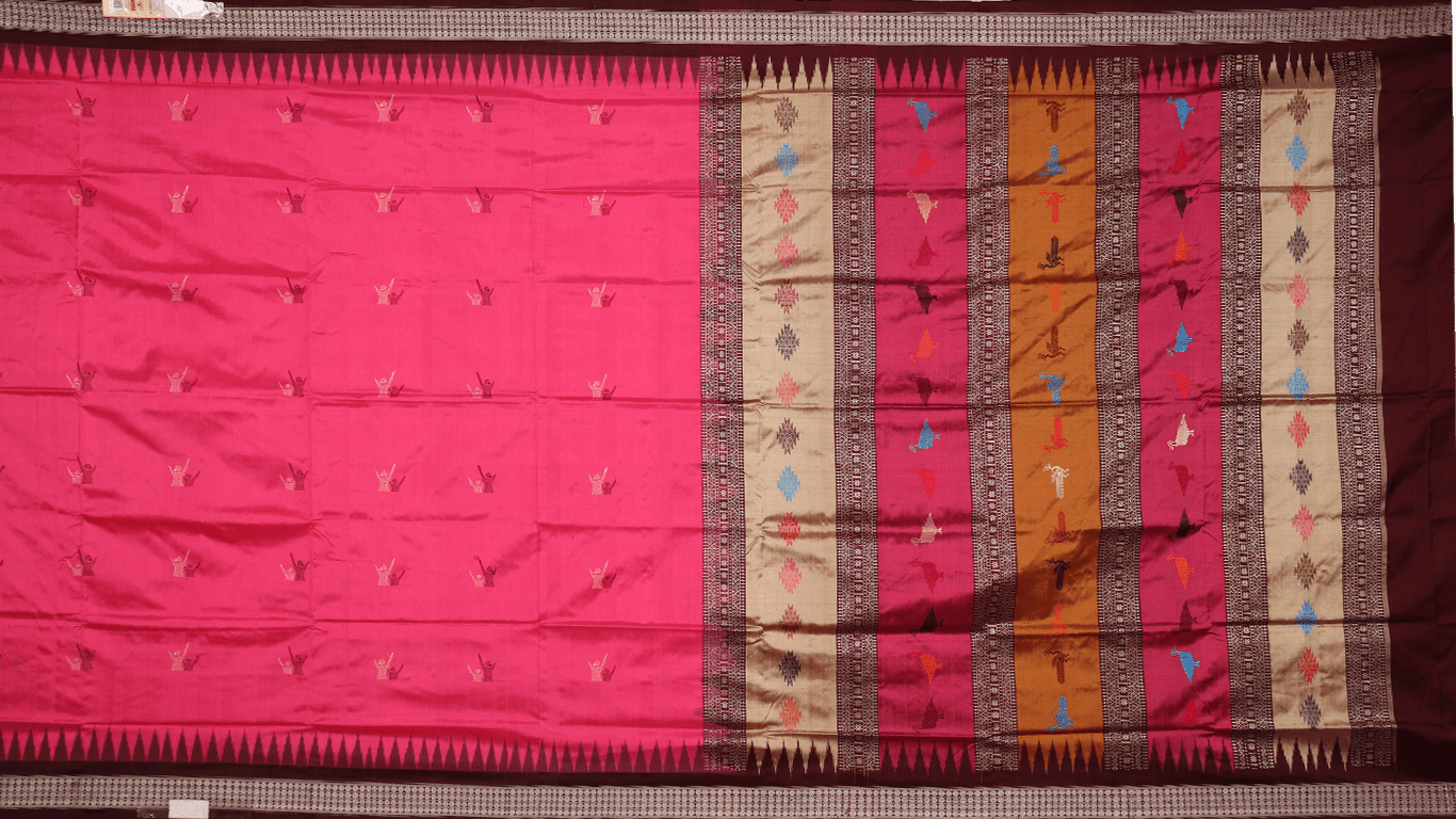 handloom silk bomkai saree handloom sareebomkai silk priyadarshini handloom 605743