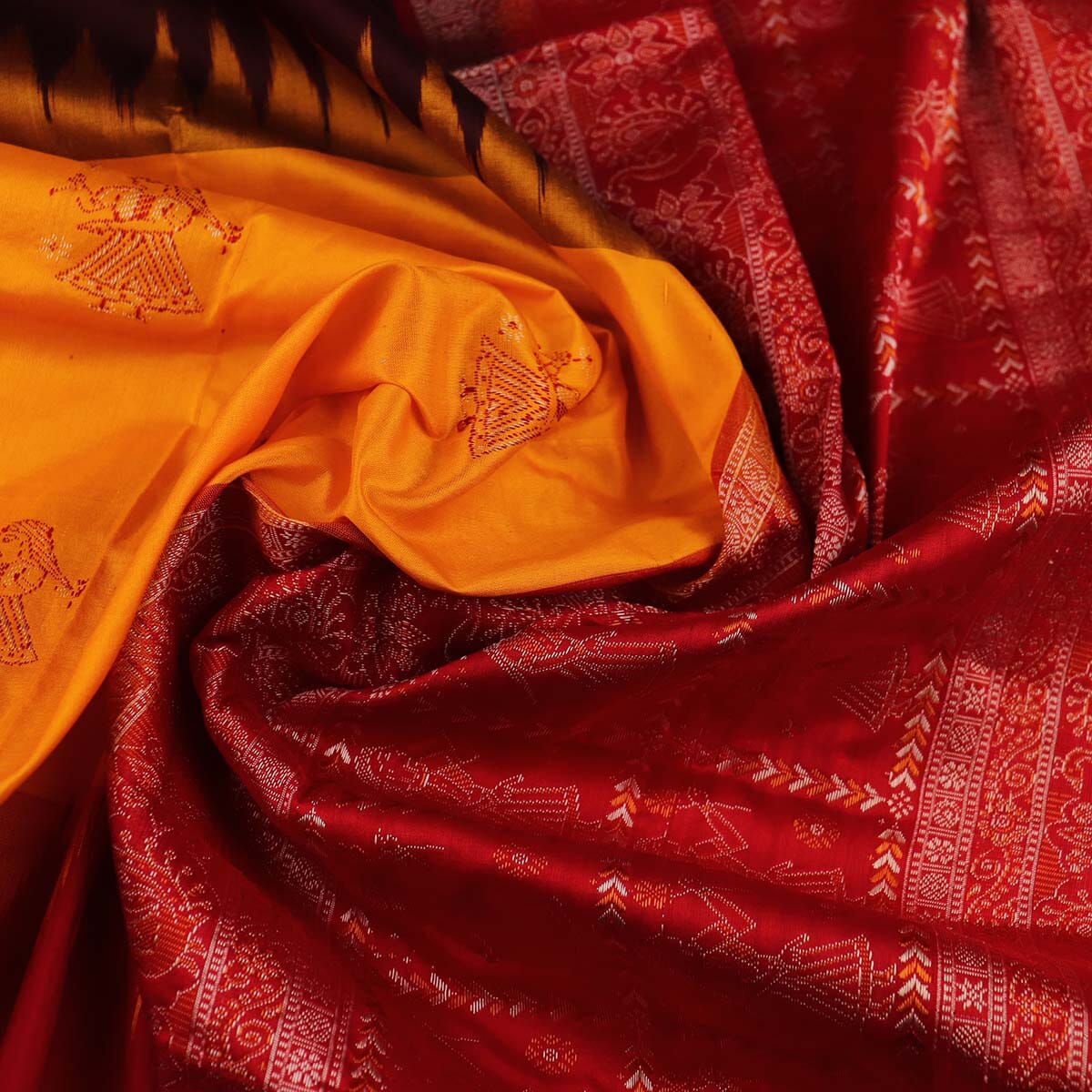 Handloom Silk Bomkai Saree Handloom Saree_Bomkai Silk Priyadarshini Handloom 