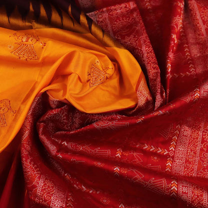 Handloom Silk Bomkai Saree Handloom Saree_Bomkai Silk Priyadarshini Handloom 