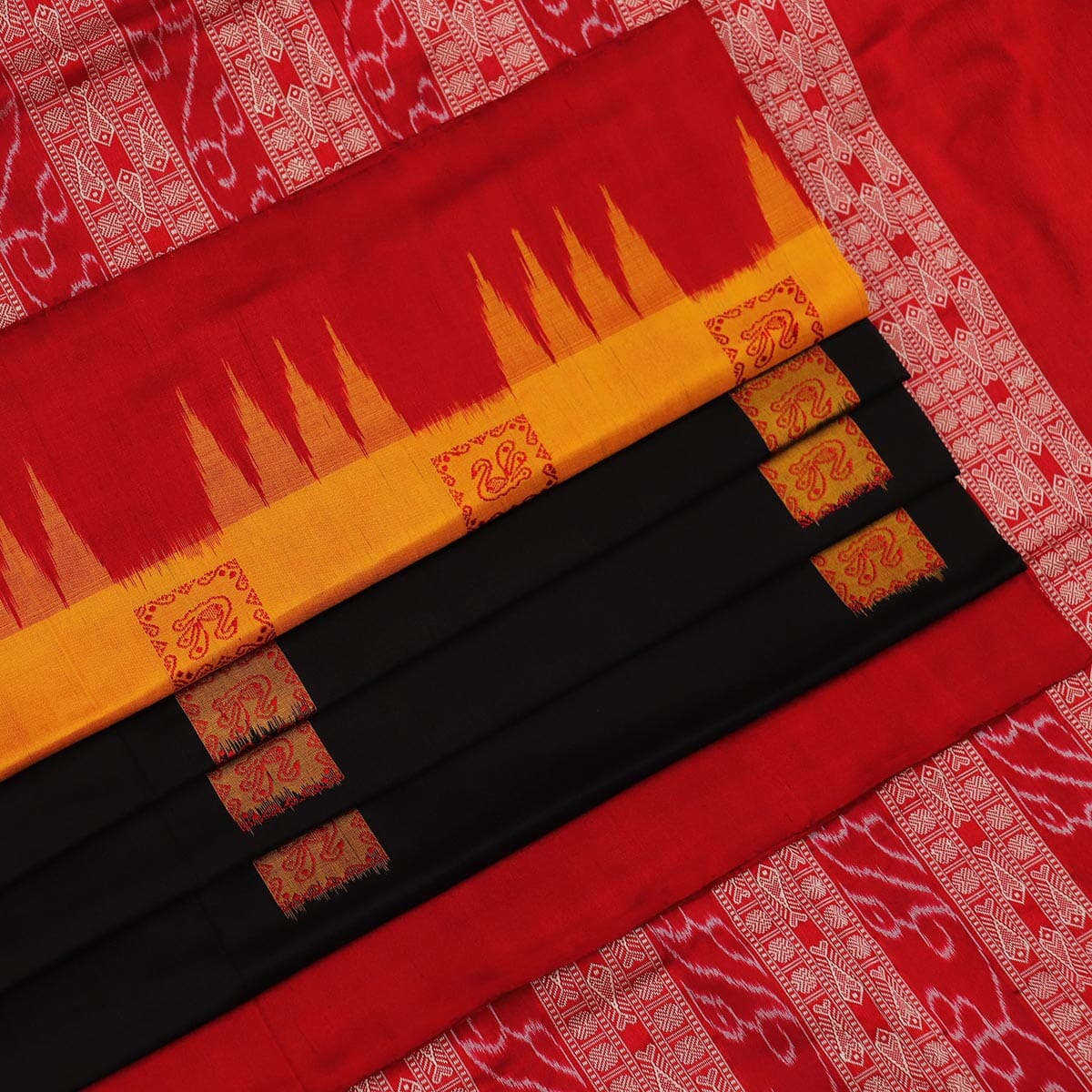 Handloom Silk Bomkai Saree Handloom Saree_Bomkai Silk Priyadarshini Handloom 