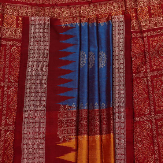 Handloom Silk Bomkai Saree Handloom Saree_Bomkai Silk Priyadarshini Handloom 