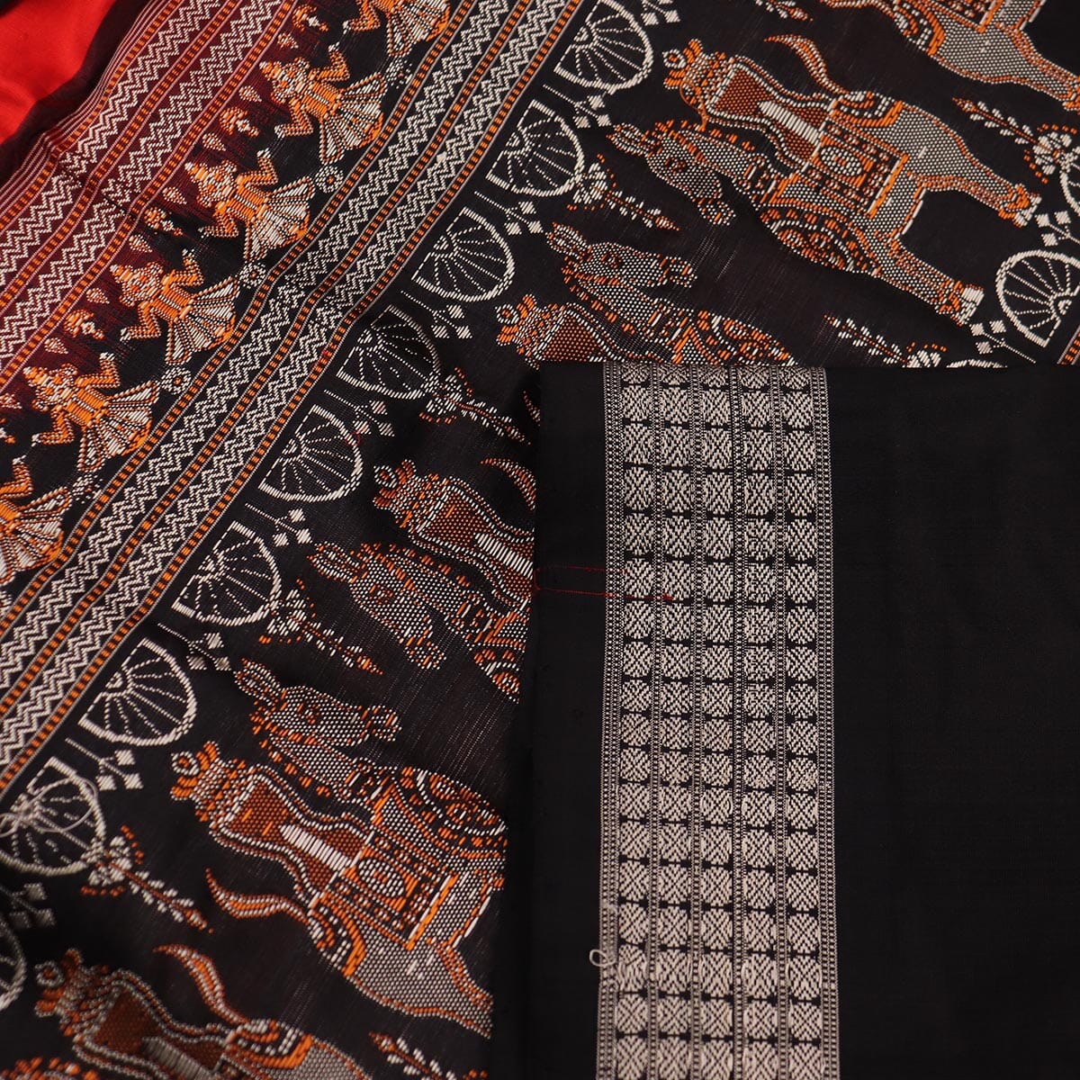 Handloom Silk Bomkai Saree Handloom Saree_Bomkai Silk Priyadarshini Handloom 