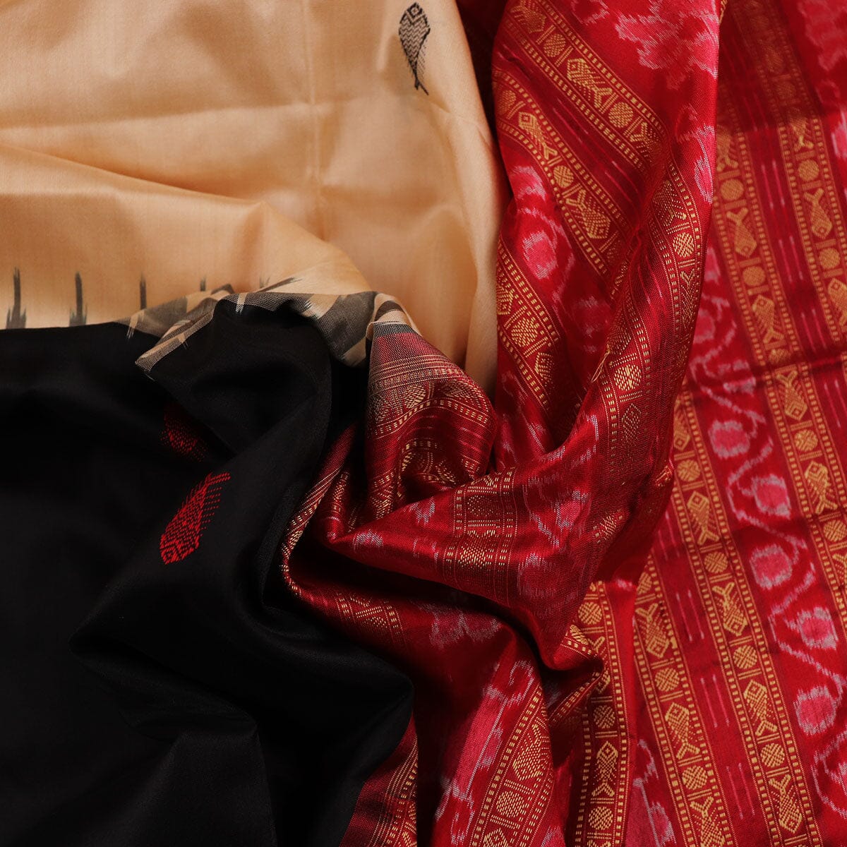 Handloom Silk Bomkai Saree Handloom Saree_Bomkai Silk Priyadarshini Handloom 