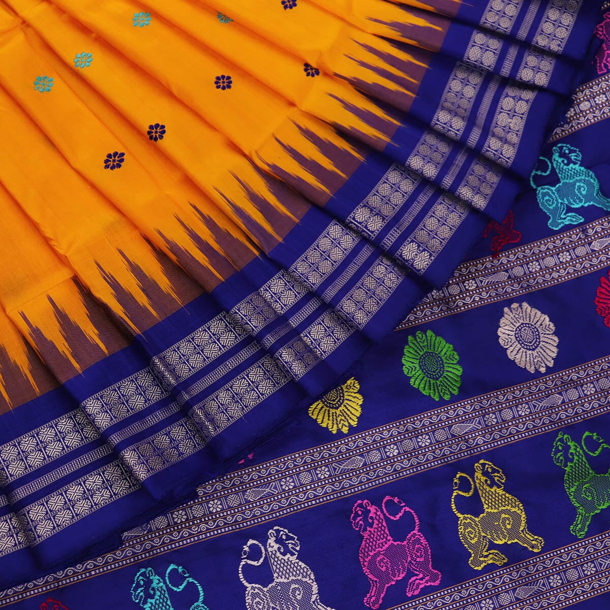 Handloom Silk Bomkai Saree Handloom Saree_Bomkai Silk Priyadarshini Handloom 