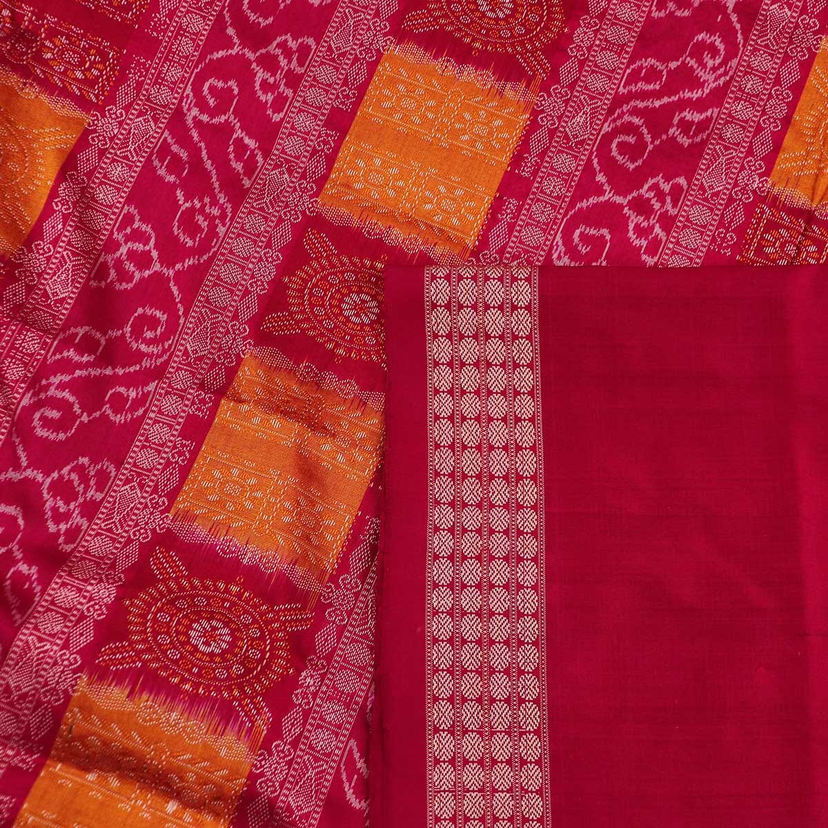 Handloom Silk Bomkai Saree Handloom Saree_Bomkai Silk Priyadarshini Handloom 