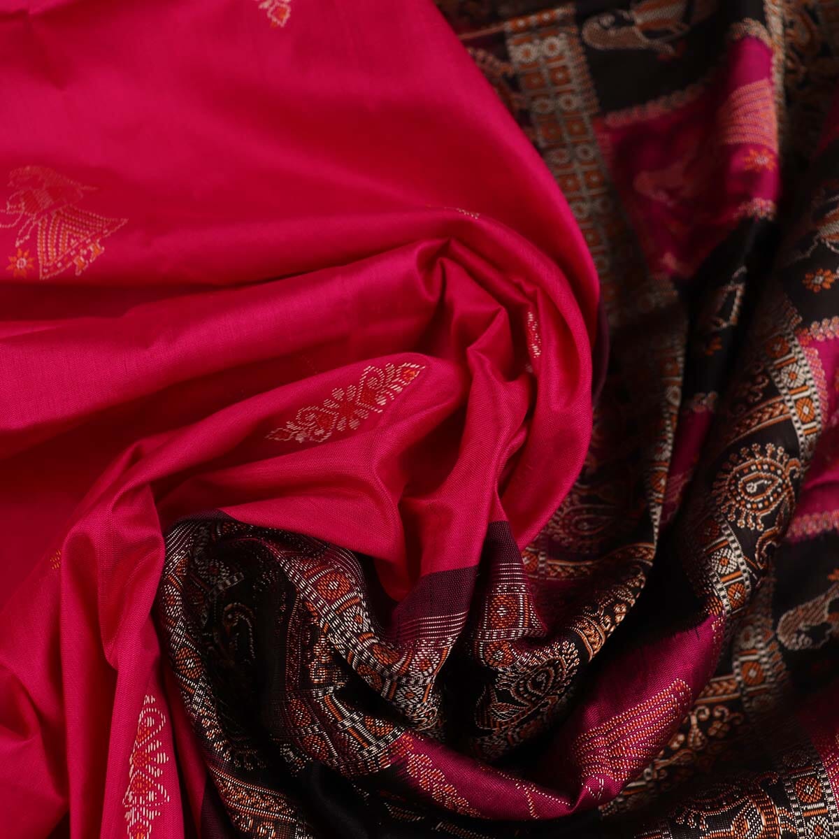 Handloom Silk Bomkai Saree Handloom Saree_Bomkai Silk Priyadarshini Handloom 