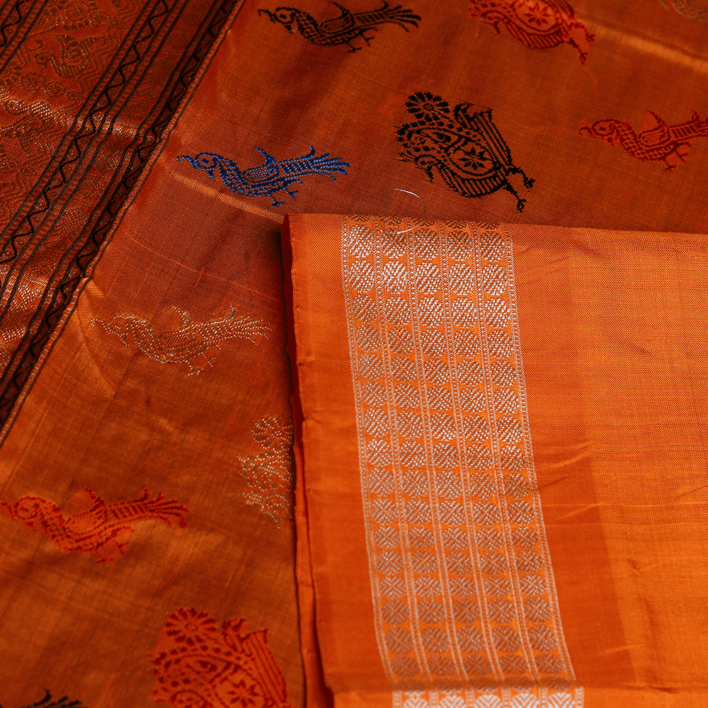 Handloom Silk Bomkai Saree Handloom Saree_Bomkai Silk Priyadarshini Handloom 